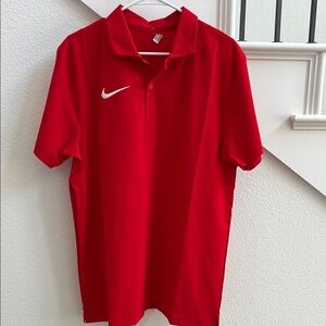 Nike Men's Red Polo Shirt